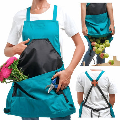 Garden Harvest Apron with Kangaroo Pocket