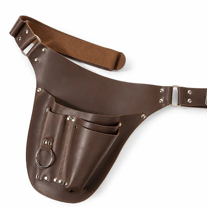 Water-resistant PU Leather Garden Tool Bag with Multiple Pockets