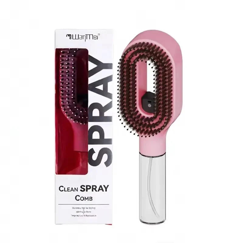 Hairbrush with Spray Mist – 2-in-1 Detangling