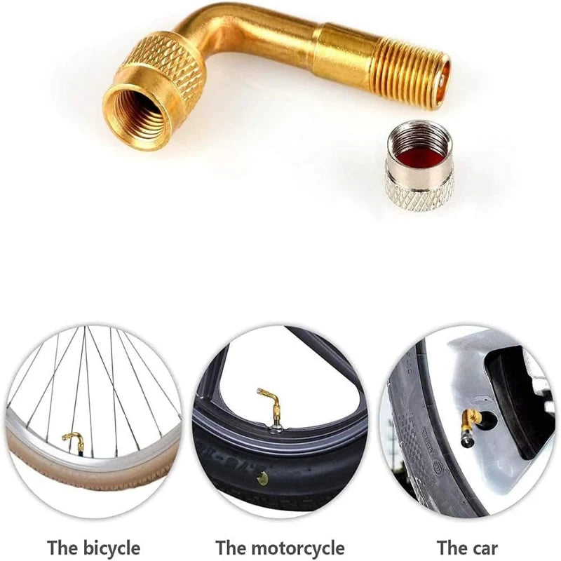 Flexible 3-Angle Tire Valve Extension Set