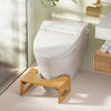 Bamboo Folding Toilet Stool with Anti-Slip