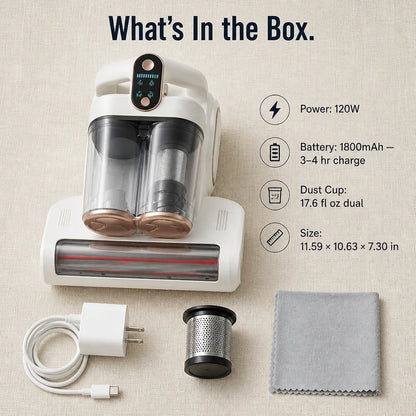 Cordless Mattress Cleaner with UV-C
