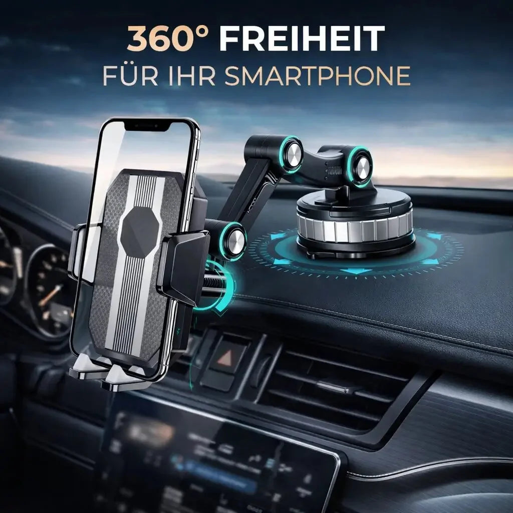 Car phone holder with suction cup & 360° rotation 2.0