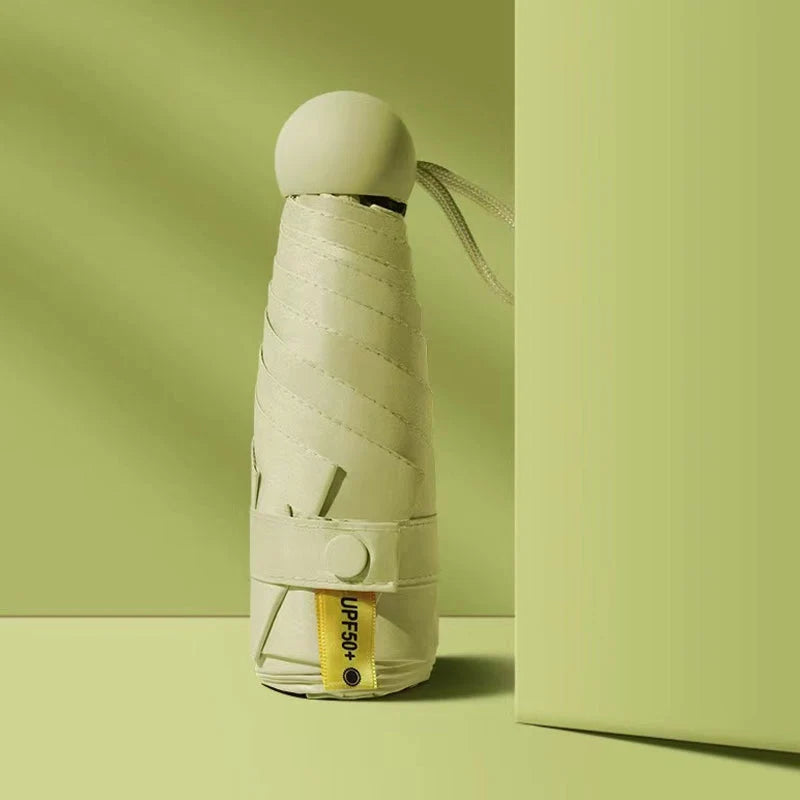 Capsule Pocket Umbrella with Sun Protection