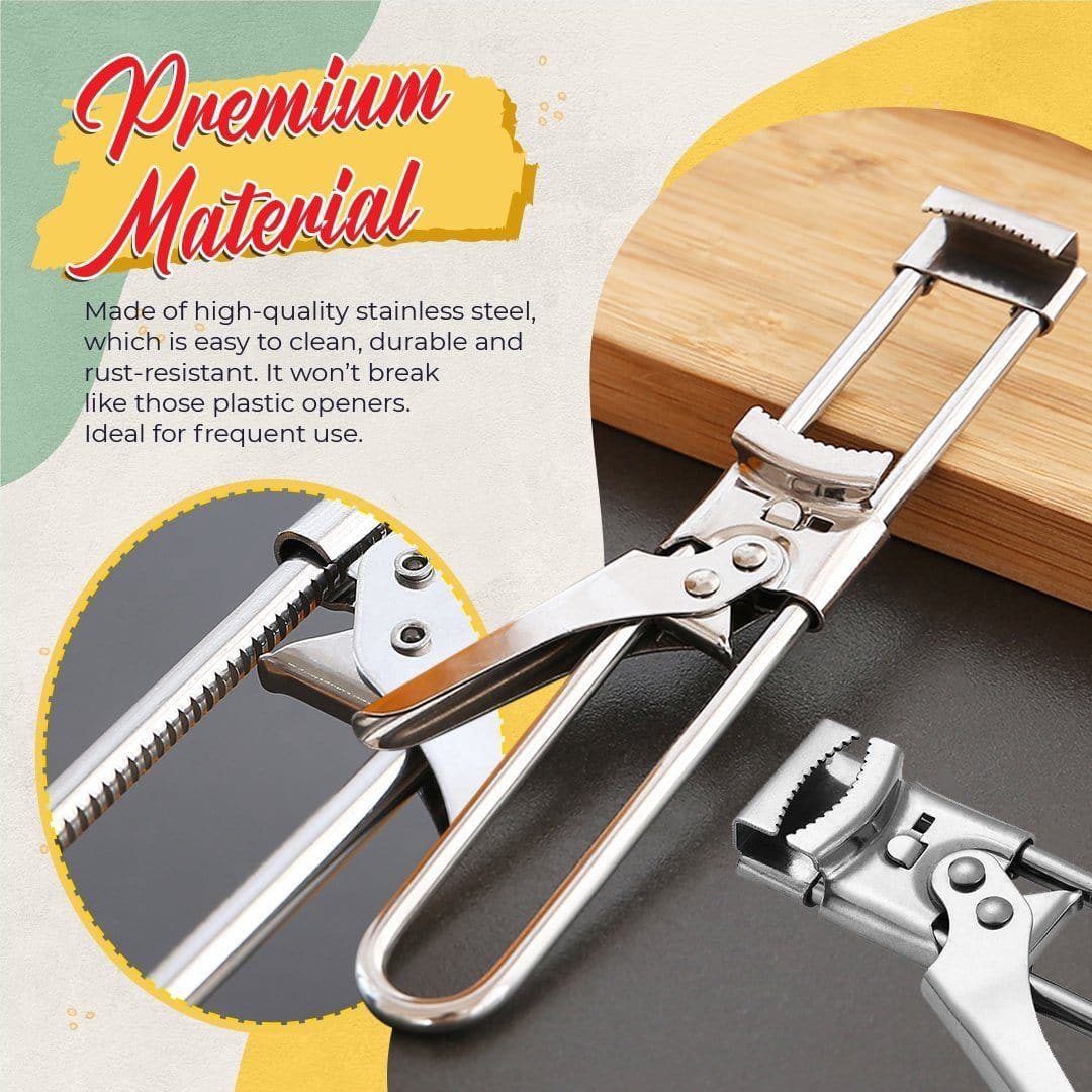 Adjustable Bottle and Glass Opener