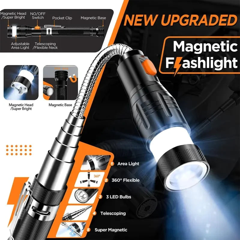 MagnaReach Magnetic Pickup Grabber with LED