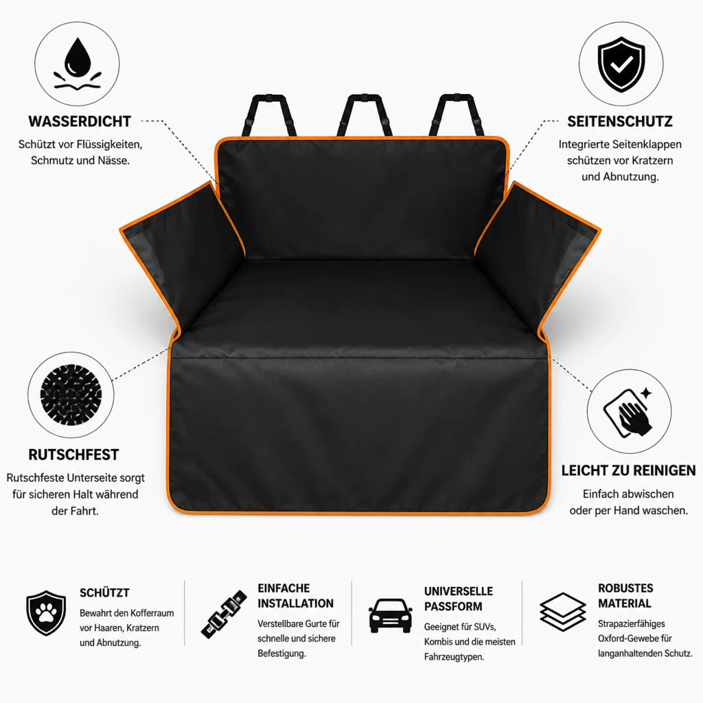 Waterproof Oxford Trunk Protector with Non-Slip Side Panels