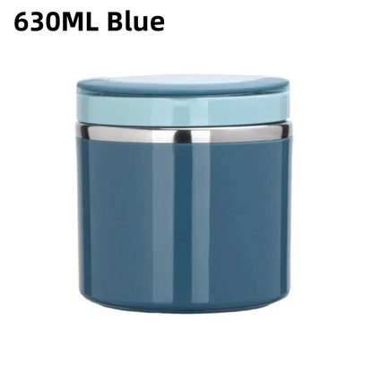 Stainless Steel Thermal Lunchbox with Handle – 630 ml & 1000 ml