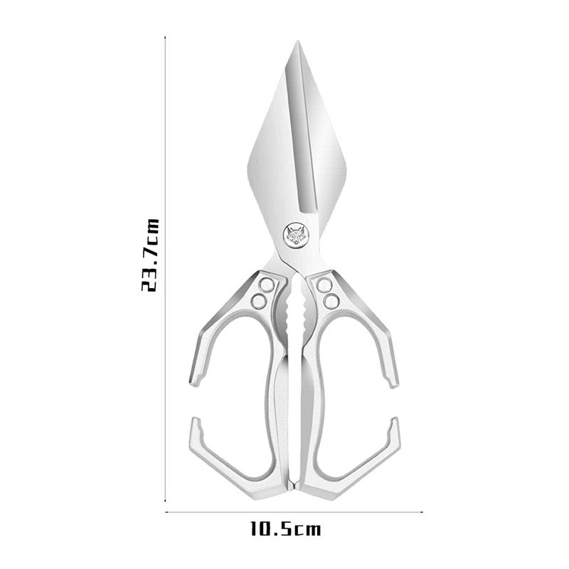 Multi-function Kitchen Scissors made of 3Cr13 Stainless Steel