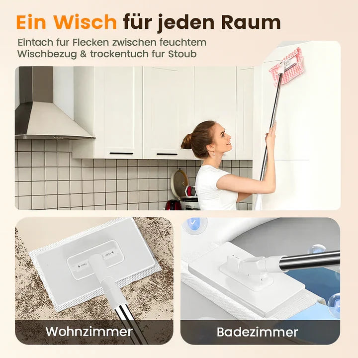 ReachClean Cloth Holder Mop Extendable Hygienic