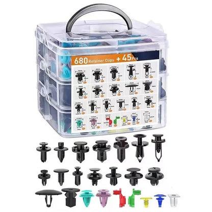 Car Fastening Clips Set 680 Pieces