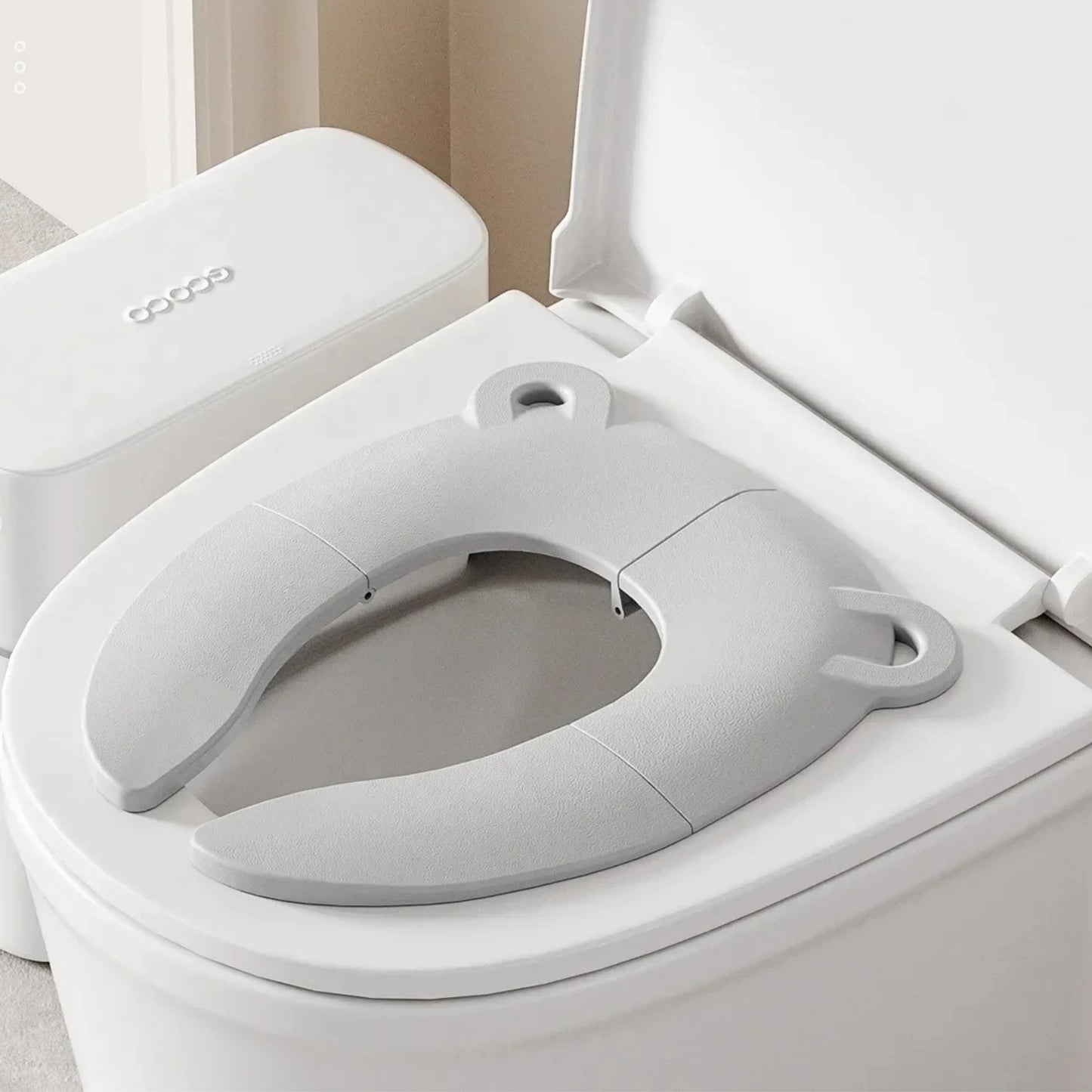 Foldable Children's Toilet Seat Cover with Cartoon Design