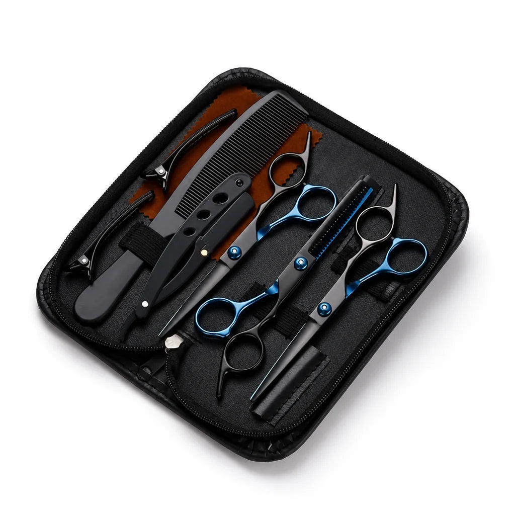 Stainless Steel Ergonomic Thinning and Texturizing Scissors Set