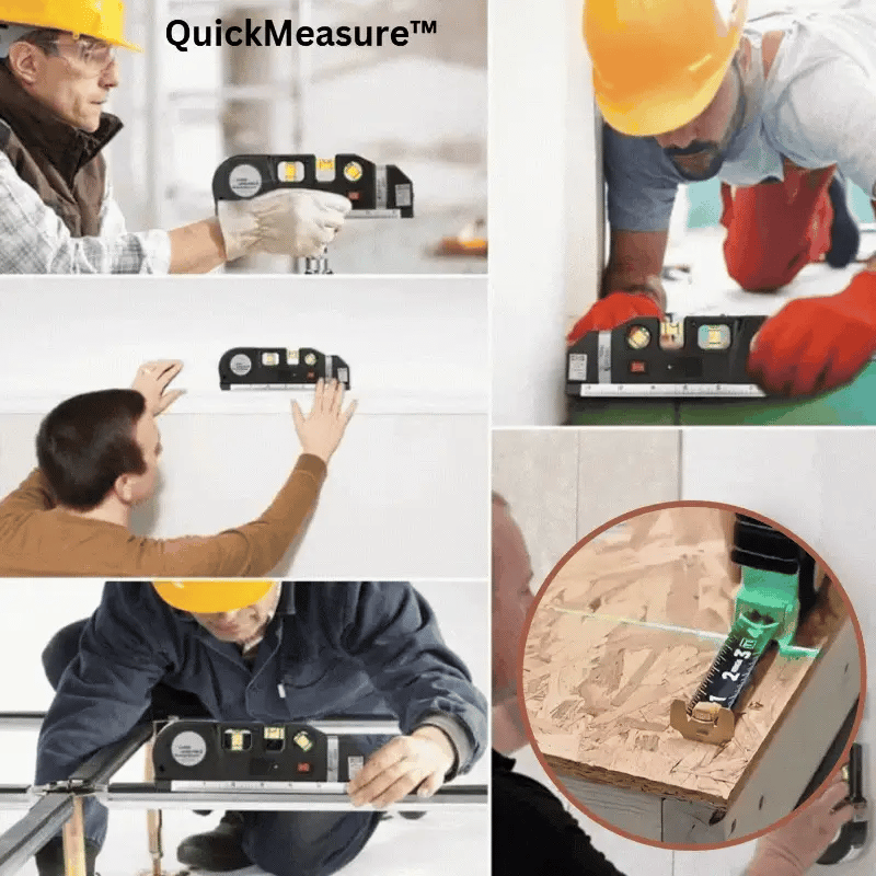 QuickMeasure 4-in-1 Measuring Device with Laser