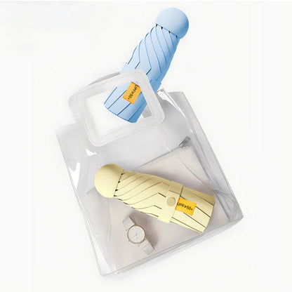 Capsule Pocket Umbrella with Sun Protection