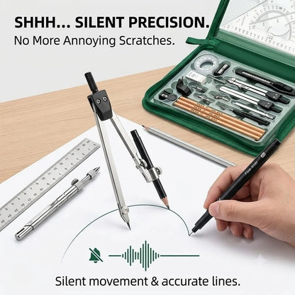 Geometry Drawing Set made of Stainless Steel