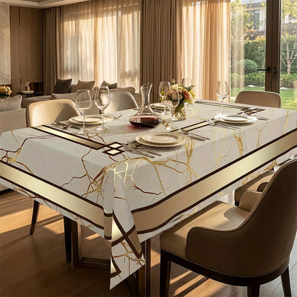 LuxeGuard™ Marble Tablecloth — Flawless Protection That Lets Every Moment Shine Worry-Free