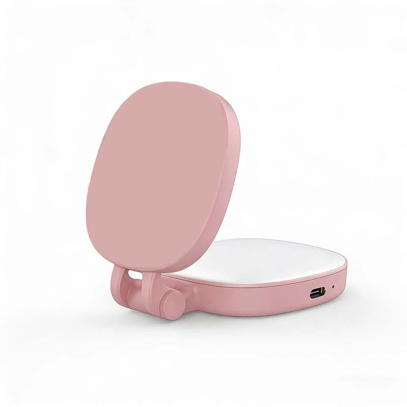3-in-1 Selfie Light with Mirror and Phone Holder