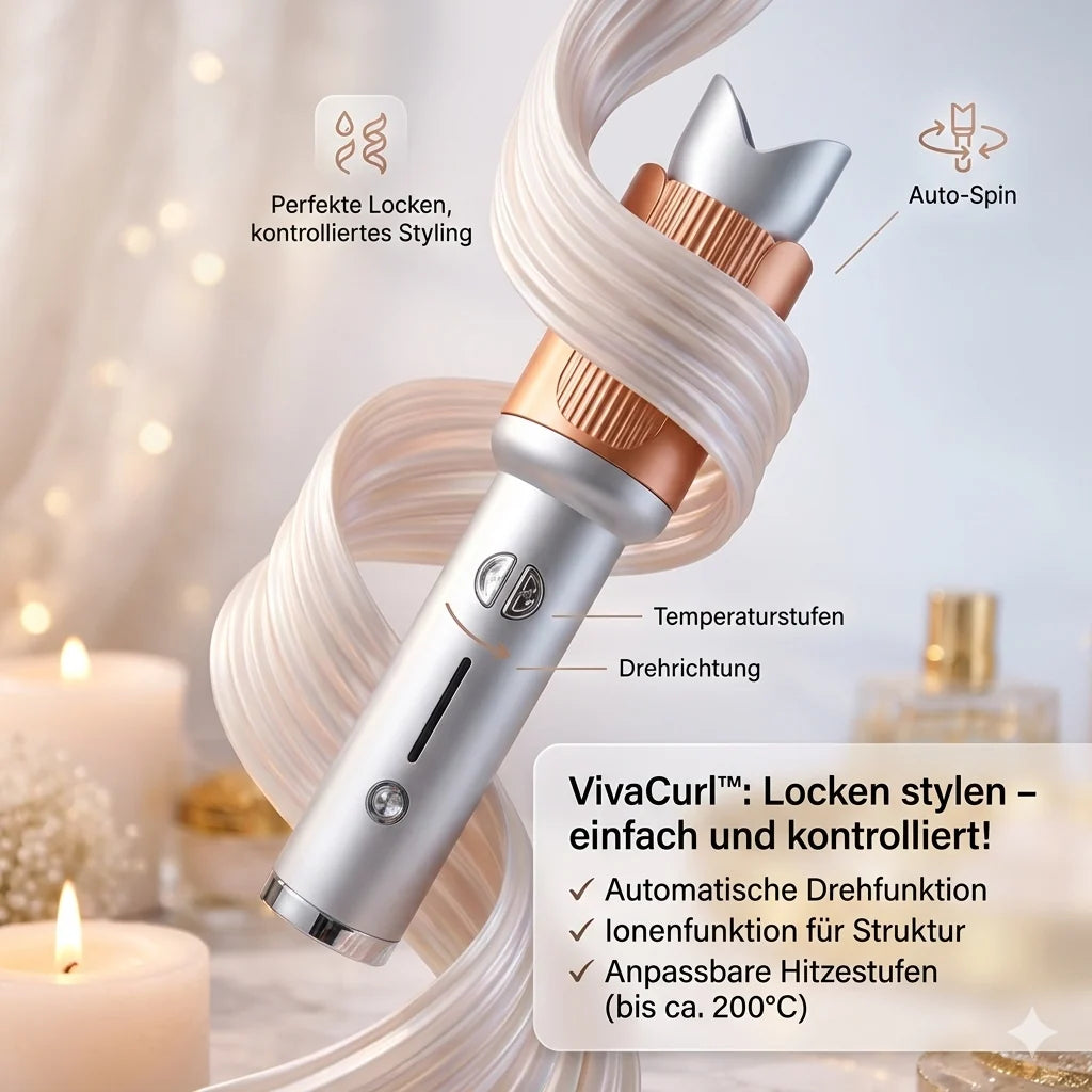 VivaCurl™ Styler — Transform Your Hair into Irresistible, Admired Curls Full of Shine and Life
