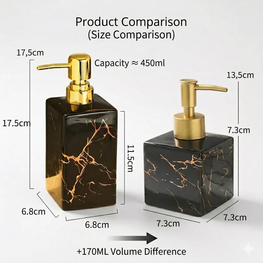 pureMarbelle Soap Dispenser with Marble Look