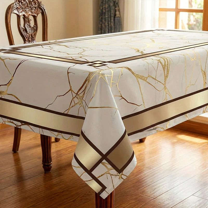 LuxeGuard™ Marble Tablecloth — Flawless Protection That Lets Every Moment Shine Worry-Free