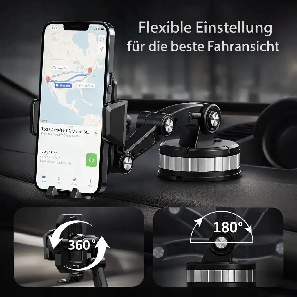 Car phone holder with suction cup & 360° rotation 2.0