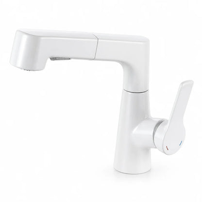 Extendable 360° Rotatable Single-Hole Faucet with Ceramic Valve
