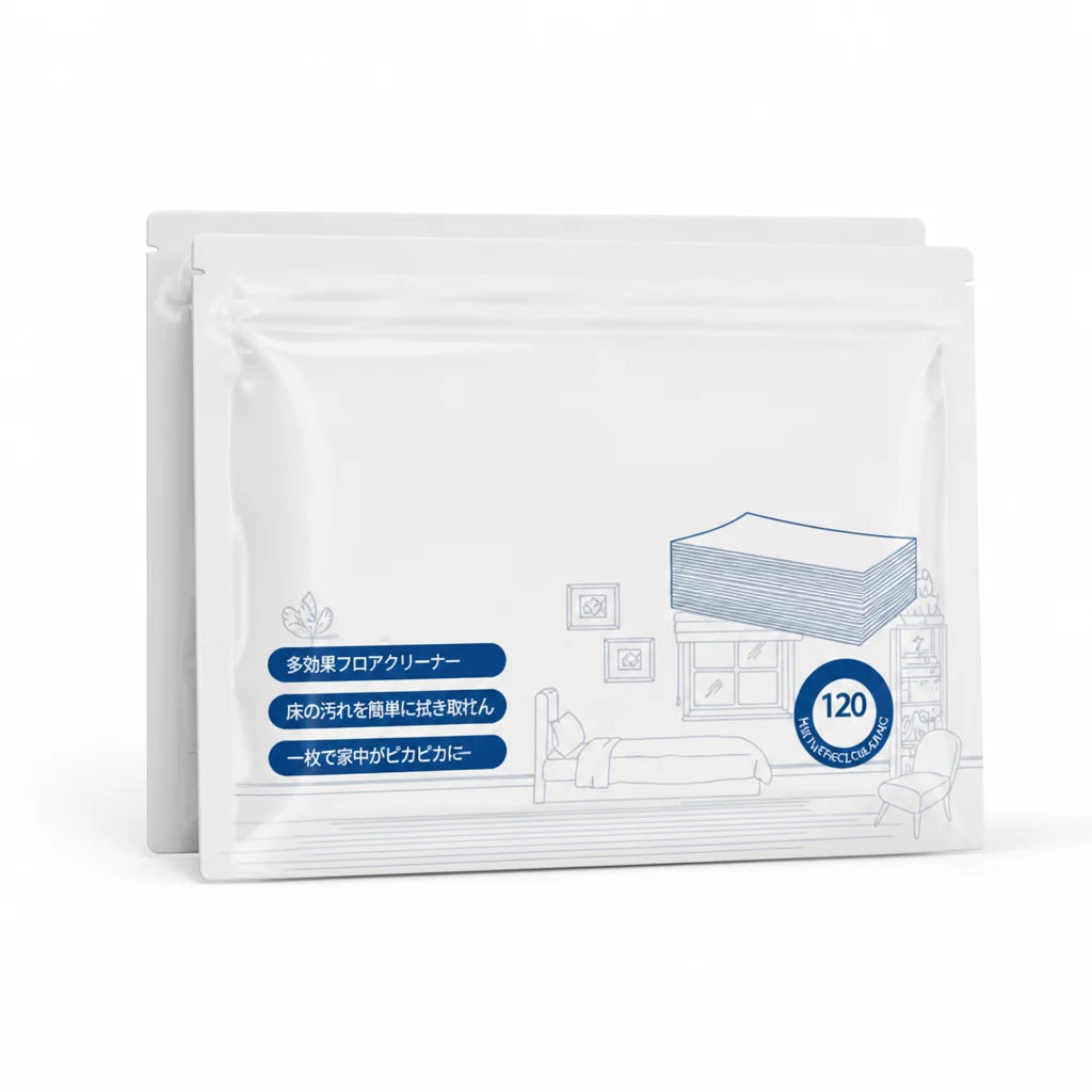 Water-Soluble Multi-Surface Floor Cleaning Wipes (120 Pieces)