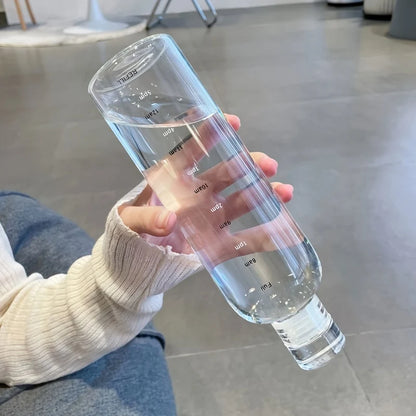 Water Bottle with Time Markings 500/700 ml