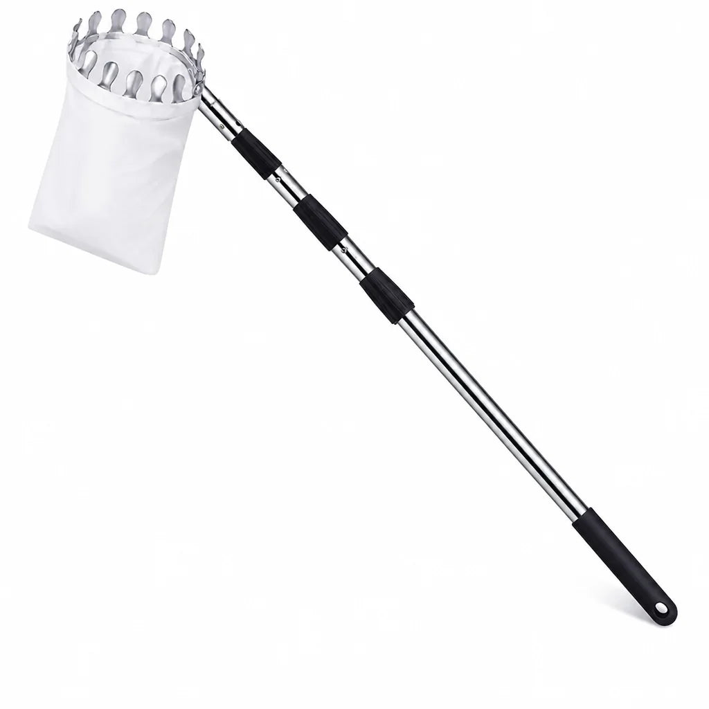 Telescopic Fruit Picker made of Stainless Steel (4 m Reach)