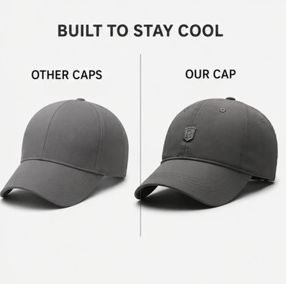 Perforated breathable men's sports cap