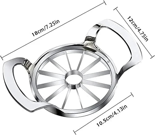 Apple Slicer Stainless Steel – 12 Slices & Core Remover