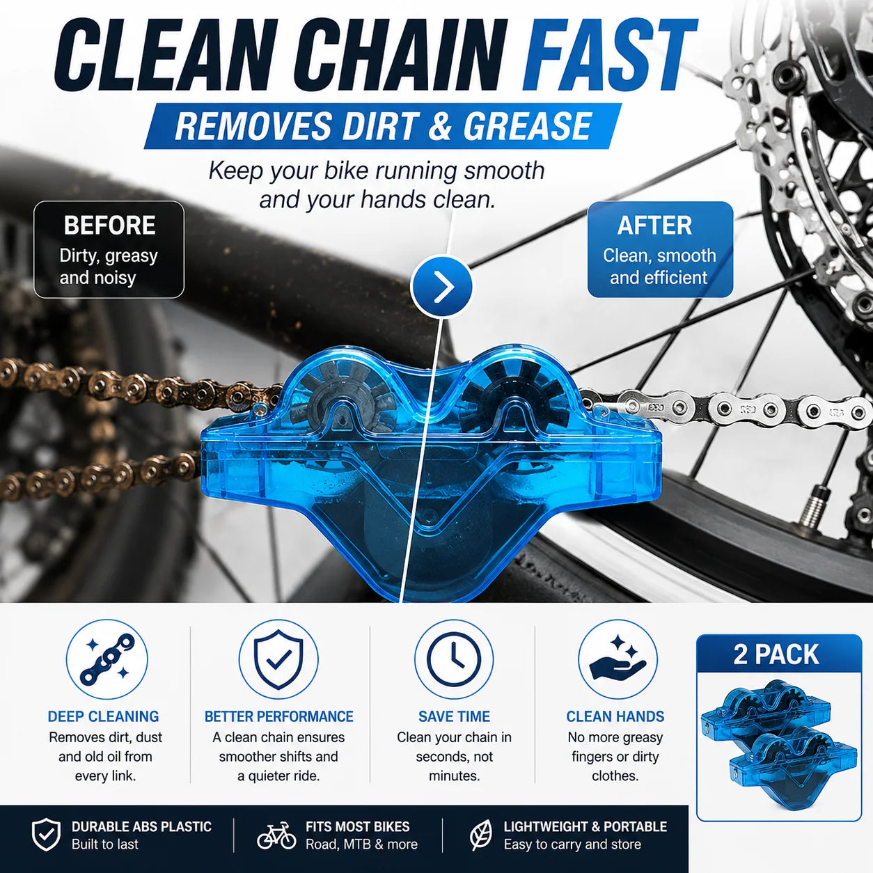Bicycle Chain Cleaning Brush