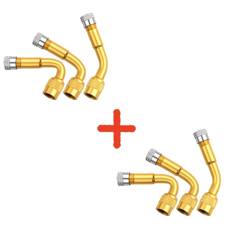Flexible 3-Angle Tire Valve Extension Set