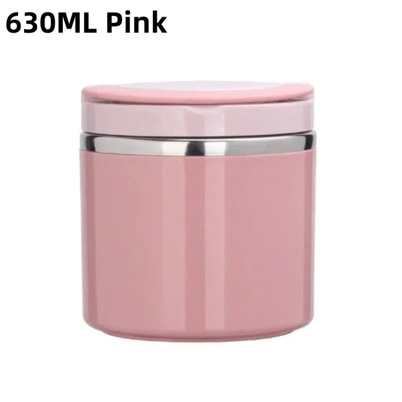Stainless Steel Thermal Lunchbox with Handle – 630 ml & 1000 ml