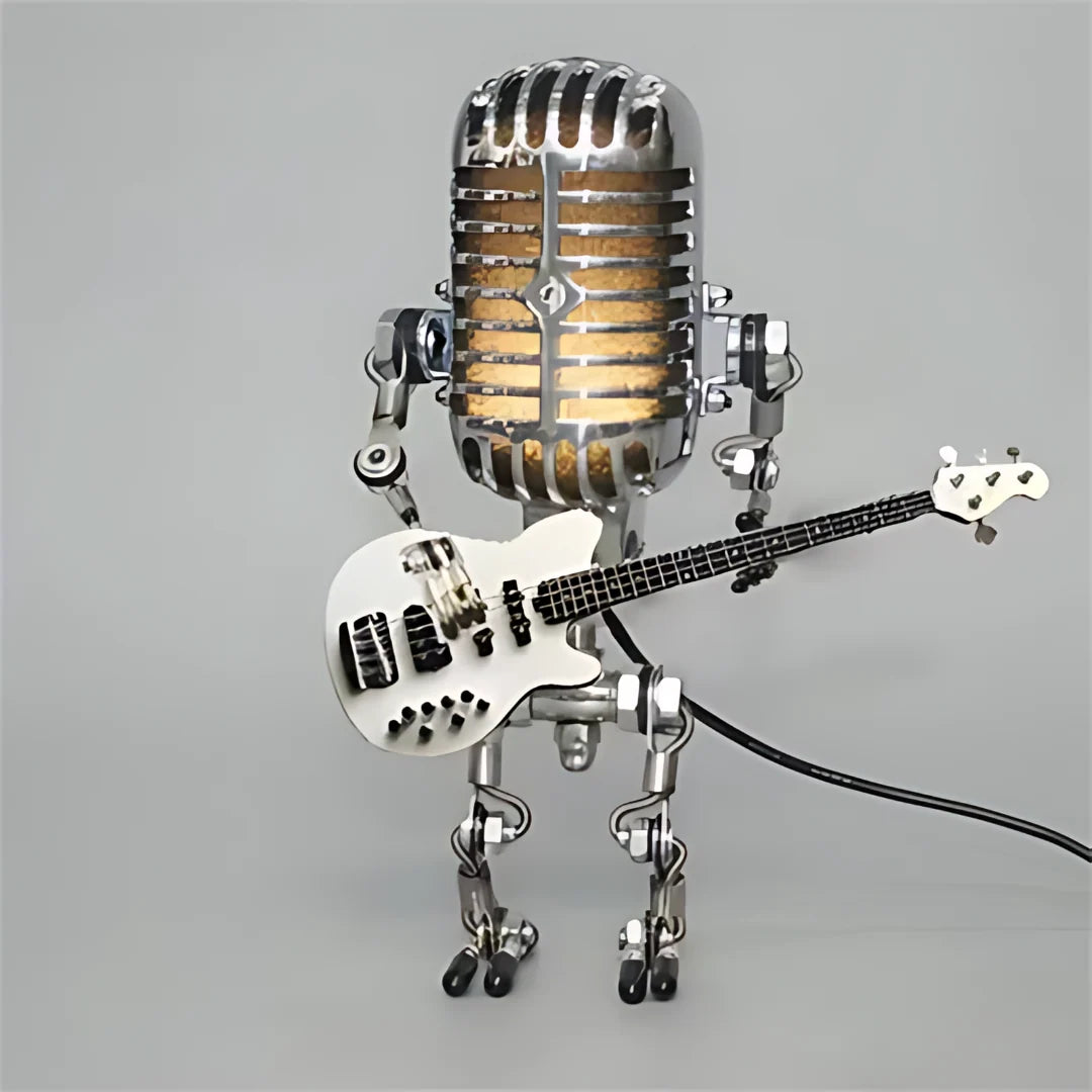 Robot table lamp with adjustable LED light
