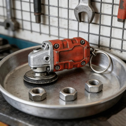 EdgeCraft™ Mini Grinder Keychain — Compact, Decorative, and Always Within Reach