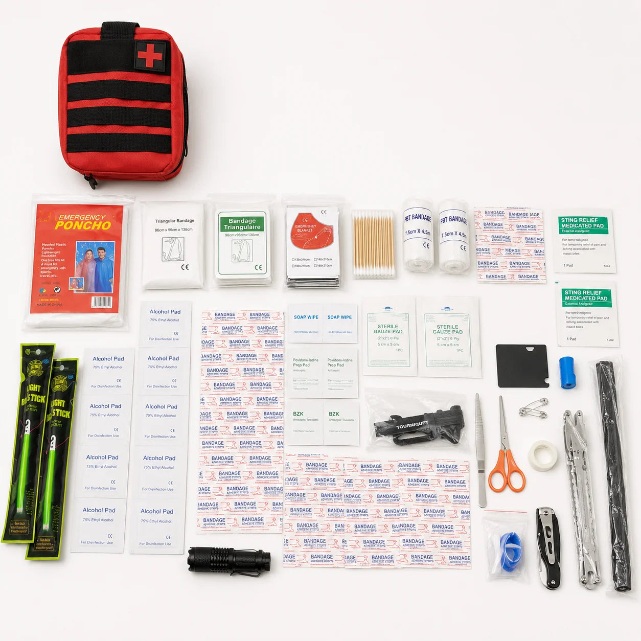 Tactical First Aid Kit 205-piece