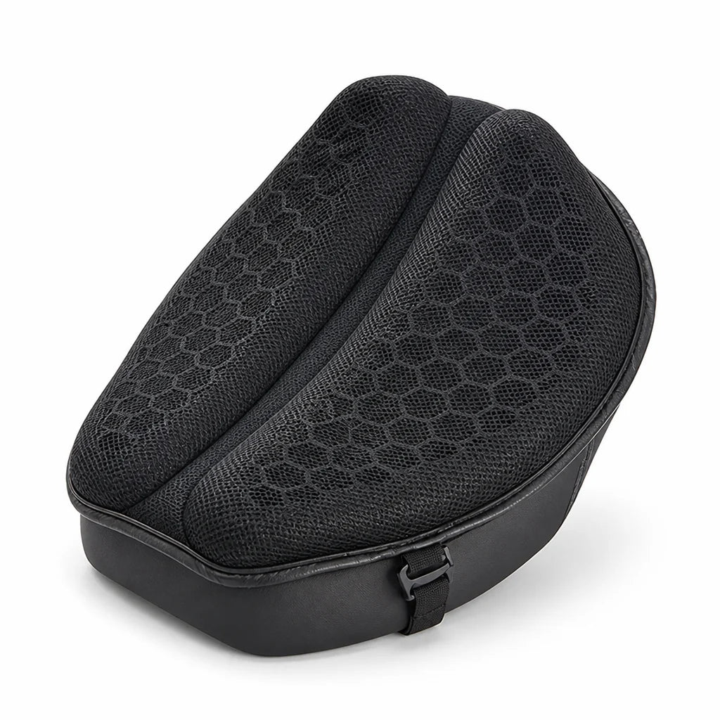 Shock-Absorbing Gel and Breathable Honeycomb Motorcycle Seat Cushion
