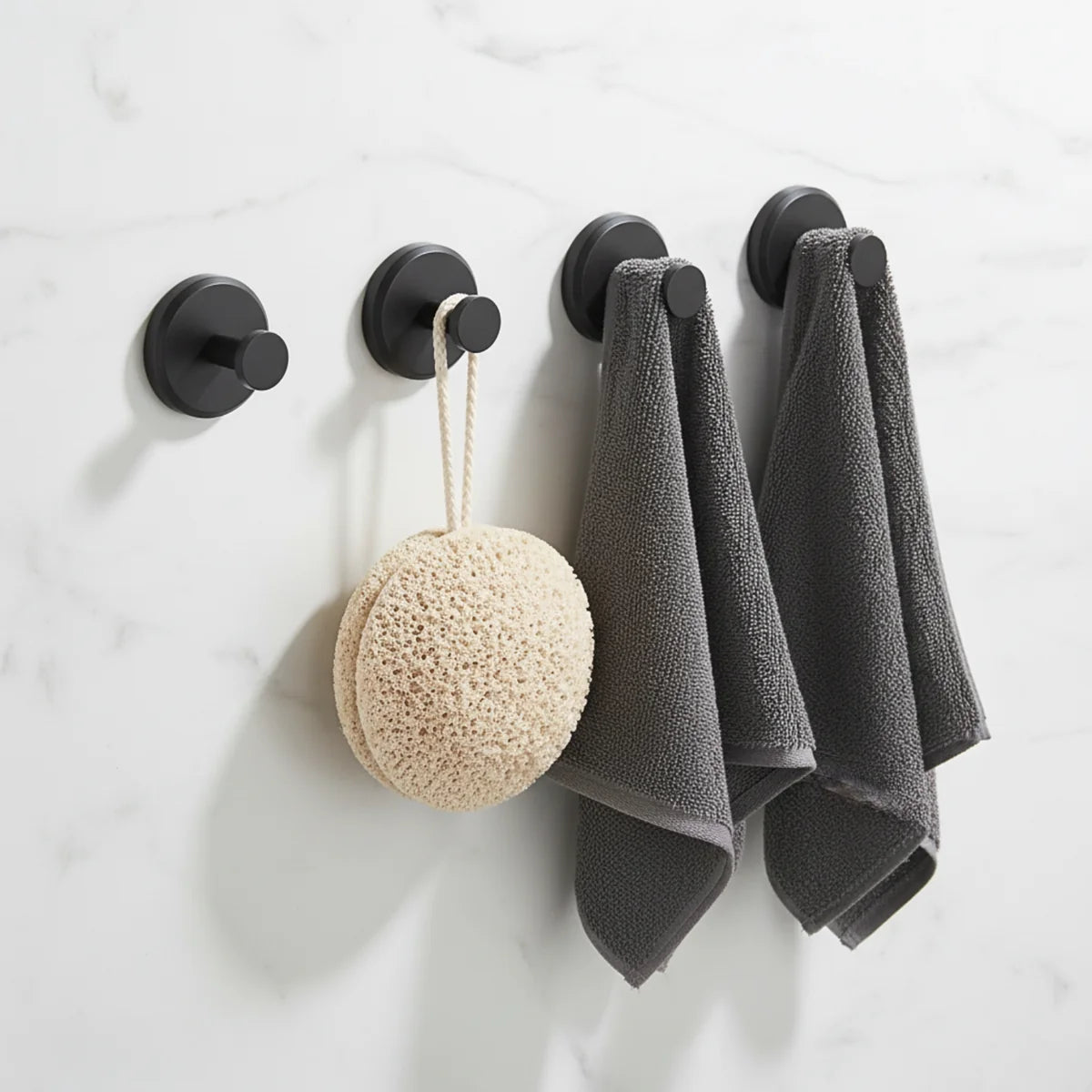 Suction Cup Hooks Without Drilling 2-Piece Set