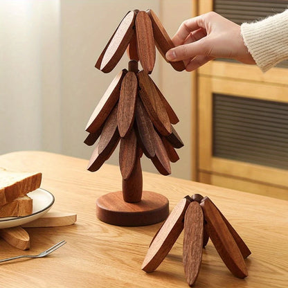 Bamboo Coaster Set, 4 Pieces