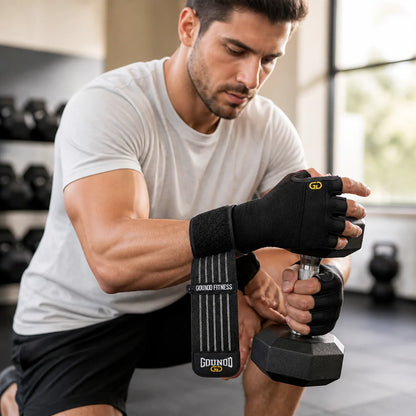 Reinforced Wrist Support & Non-Slip Half-Finger Training Gloves