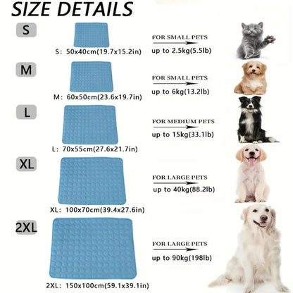 Cooling Mat for Dogs & Cats with Gel Pad
