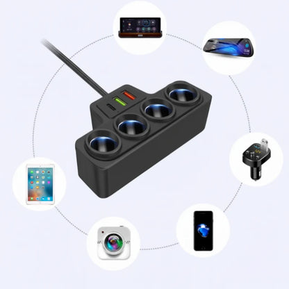 VoltMaxx 7-in-1 Car Charger Adapter with 7 Ports