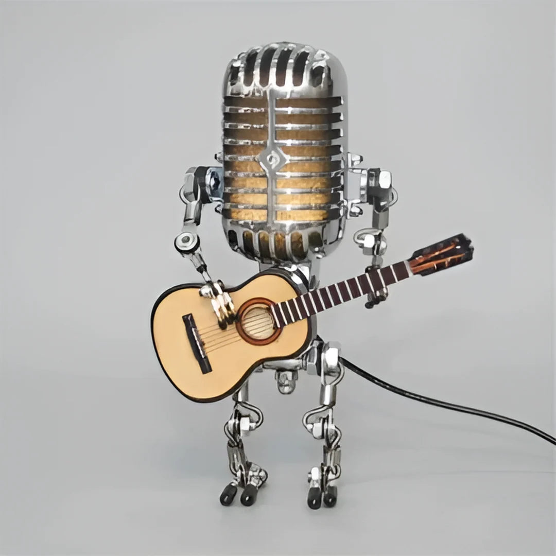 Robot table lamp with adjustable LED light