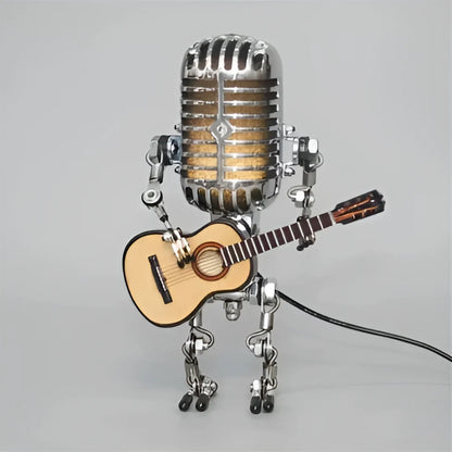 Robot table lamp with adjustable LED light