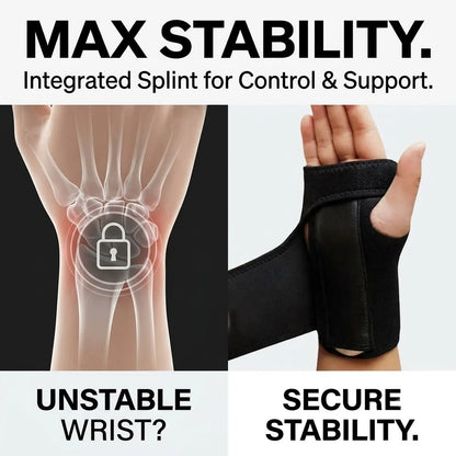 Wrist brace with splint