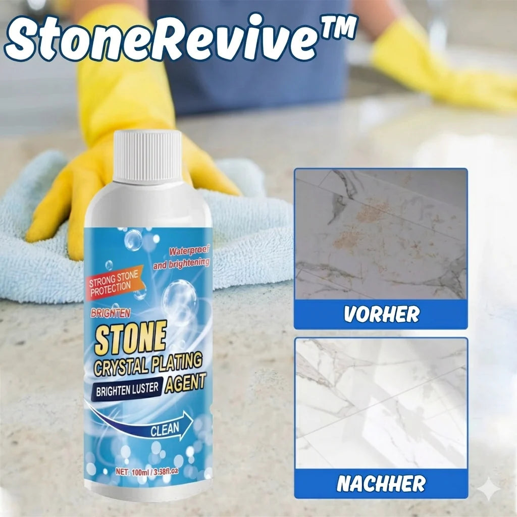 StoneRevive™ — Gives your natural stone a new shine without chemicals and protects your family in the process
