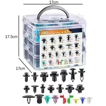 Car Fastening Clips Set 680 Pieces