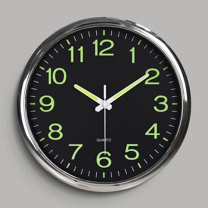 Glowing Wall Clock 30 cm – Silent